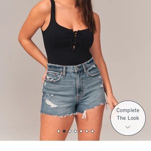 Abercrombie Curve Love High Rise Mom Shorts